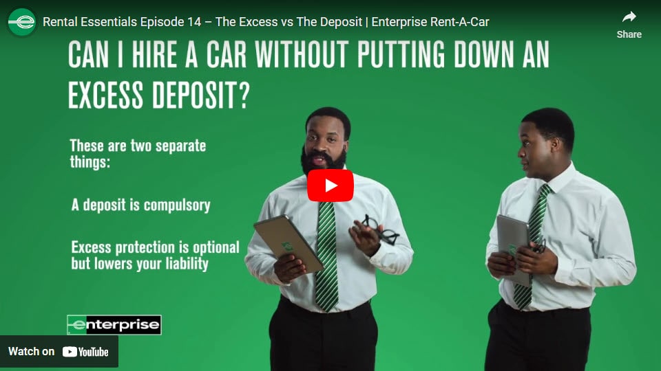 Can I hire a car without putting down an excess deposit Enterprise