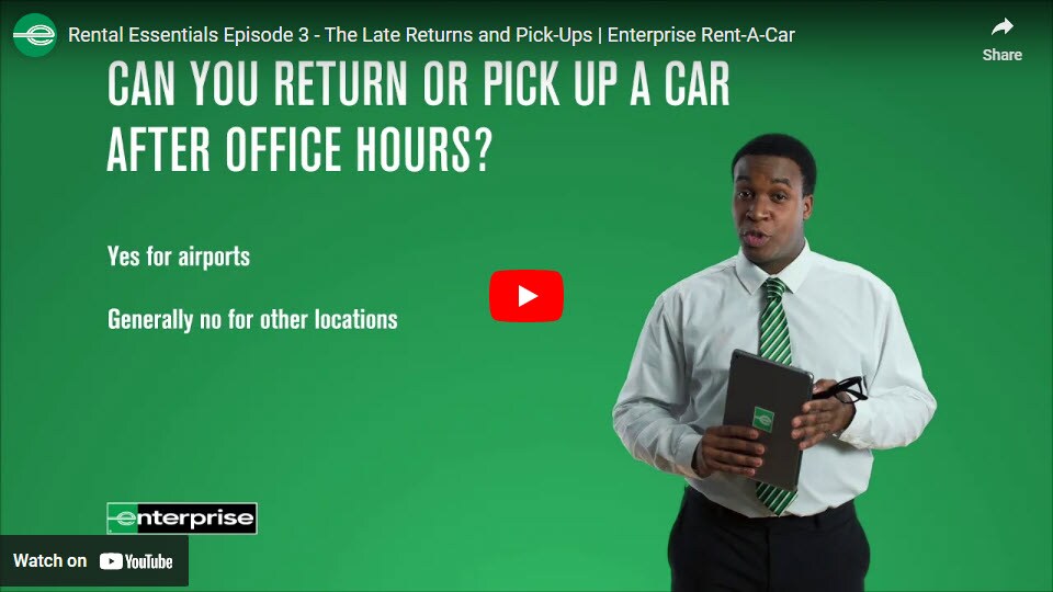 Can I return or pickup a car outside opening hours? Enterprise Rent